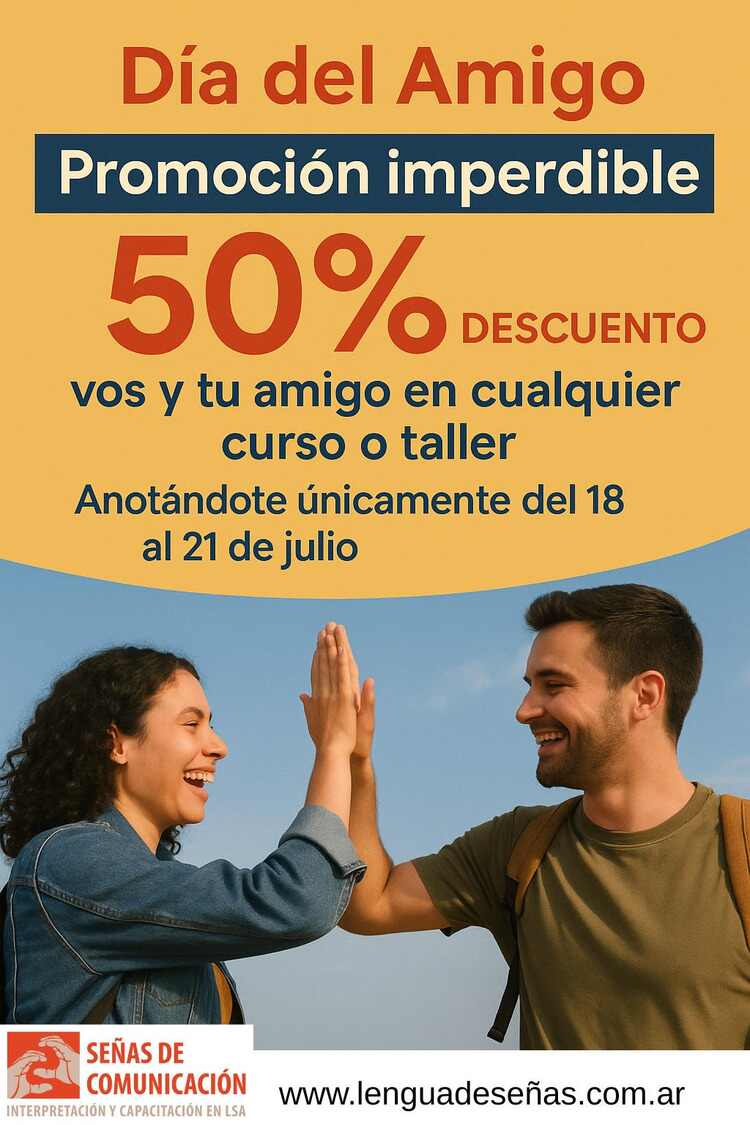Descuento en cursos LSA dia del amigo 2025 